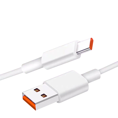 câble de données de remplissage d'USB de couleur blanche de longueur de 1m 20V 3A 60W USB 3,1 pour le remplissage rapide