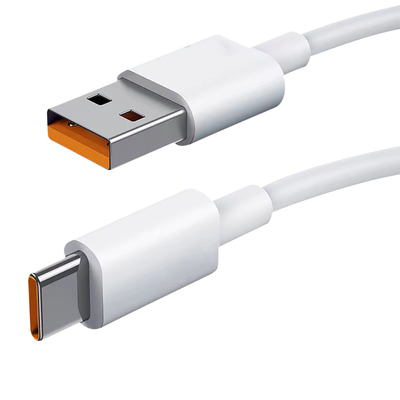 câble de données de remplissage d'USB de couleur blanche de longueur de 1m 20V 3A 60W USB 3,1 pour le remplissage rapide