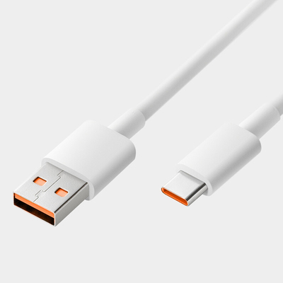 câble de données de remplissage d'USB de couleur blanche de longueur de 1m 20V 3A 60W USB 3,1 pour le remplissage rapide