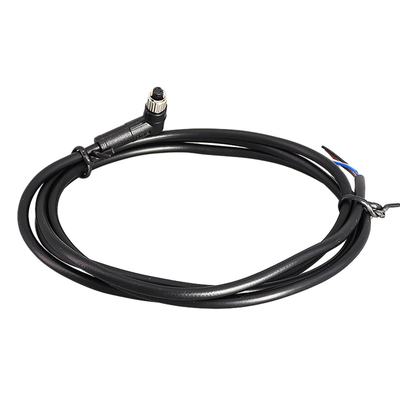 La veste de PVC IP67 imperméabilisent les câbles équipés M16 4 Pin Circular Connector Type