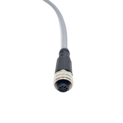Mâle imperméable de câbles équipés M12 à la femelle avec 4 la borne 8 Pin Connector