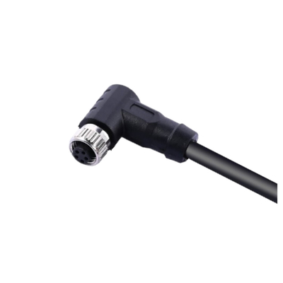 IP67 le connecteur imperméable du câble M8 câblent 5 Pin Female Molding Shield que la veste de PVC câble le scooter électrique de vélo