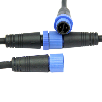 2 borne 3 Pin Power Assemblages de câbles étanches, harnais verts de fil de connecteur de l'énergie XH
