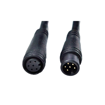 mâle de longueur de 3Ft à la bicyclette imperméable femelle GPS de M8 6pin plaçant la veste de PVC de câble