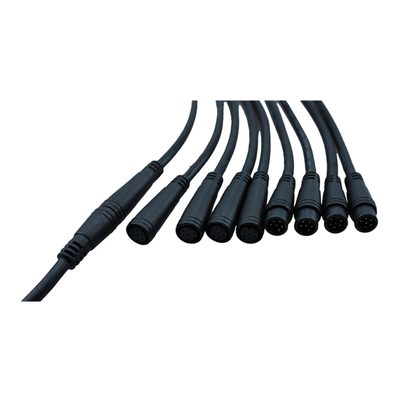 mâle de longueur de 3Ft à la bicyclette imperméable femelle GPS de M8 6pin plaçant la veste de PVC de câble