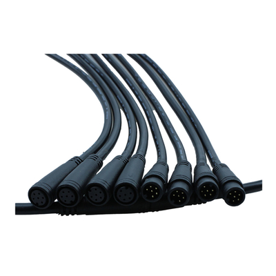 mâle de longueur de 3Ft à la bicyclette imperméable femelle GPS de M8 6pin plaçant la veste de PVC de câble