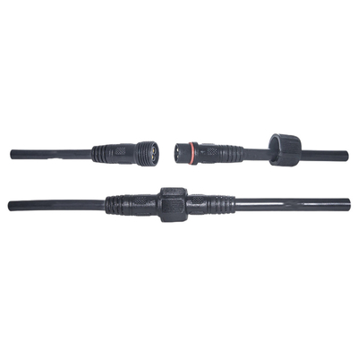 Mâle imperméable noir de cable électrique de la couleur M14 M21 à la veste de PVC femelle