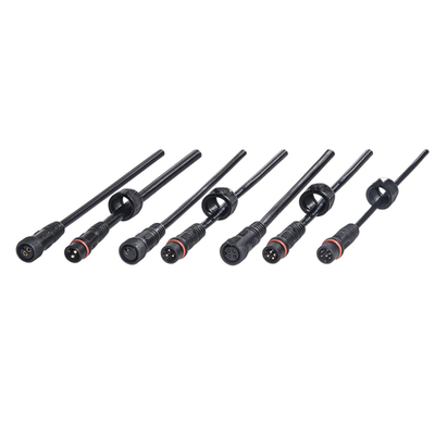 Mâle imperméable noir de cable électrique de la couleur M14 M21 à la veste de PVC femelle