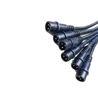 puissance de 1M Long Black Color utilisant les câbles équipés M18 imperméables extérieurs multibroches