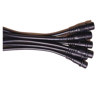 puissance de 1M Long Black Color utilisant les câbles équipés M18 imperméables extérieurs multibroches