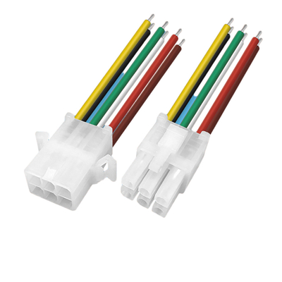 Harnais de fil adapté aux besoins du client par couleur multi avec l'équivalent de connecteur du lancement 3191 de 3.96mm