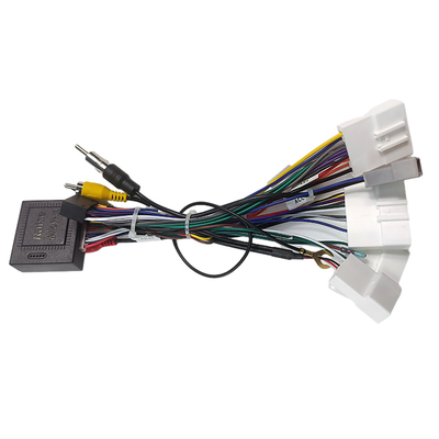 Couleur rouge de terminal de 1,5 de mètre de RCA de fil du harnais 3 généralistes de branches pour Nissan Vehicle