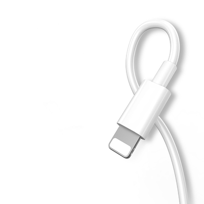 Câble de données de remplissage de PVC USB d'ODM d'OEM 2.4A pour Iphone chargeant rapidement