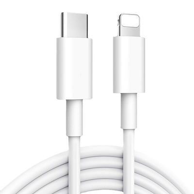 Câble de données de remplissage de PVC USB d'ODM d'OEM 2.4A pour Iphone chargeant rapidement