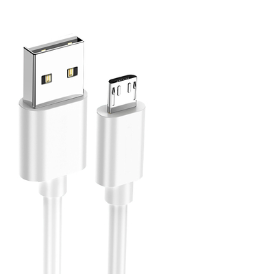 Le câble de remplissage micro d'USB de revêtement en PVC attachent 1M 2.4A multifonctionnel