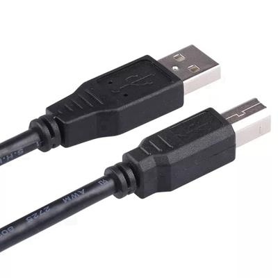 Câble à grande vitesse noir d'USB, un mâle à une imprimante féminine Cord de 2,0 USB