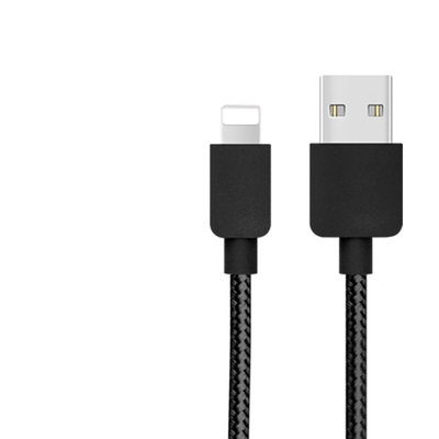 Le câble de données de remplissage rapide d'OEM, USB micro en nylon câblent 2.4A pour Iphone