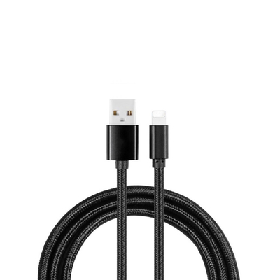 Le câble de données de remplissage rapide d'OEM, USB micro en nylon câblent 2.4A pour Iphone