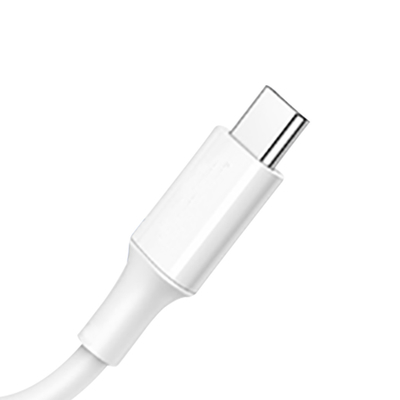 USB C de couleur blanche au câble de charge rapide de C avec la veste 20V 3A 60W de PVC