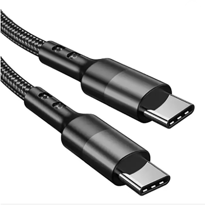 couleur noire de câble tressé en nylon d'USB C de longueur de 3Ft pour la Tablette d'ordinateur portable