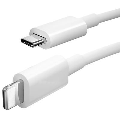 couleur blanche de remplissage d'Usb C à de C du câble de données d'USB de longueur de 3Ft Usb3.1 avec la veste de PVC