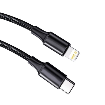 Câble de remplissage rapide d'USB de couleur noire avec la vitesse tressée en nylon de transfert de la couverture 10Gbps