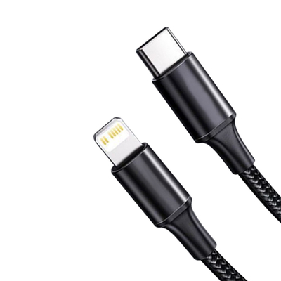 Câble de remplissage rapide d'USB de couleur noire avec la vitesse tressée en nylon de transfert de la couverture 10Gbps