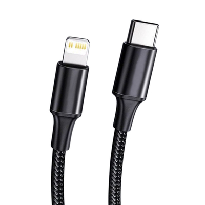 Câble de remplissage rapide d'USB de couleur noire avec la vitesse tressée en nylon de transfert de la couverture 10Gbps