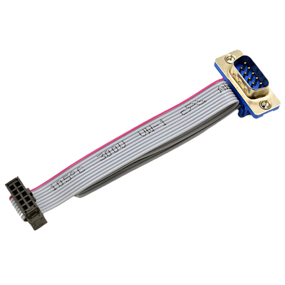 DB plat 9 Pin Male To Female Connector d'Assemblée de câble plat de longueur de 30cm