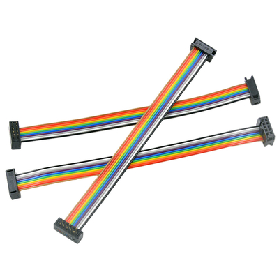 Assemblée multicolore de câble plat de lancement de 1,27 millimètres pour l'automation industrielle