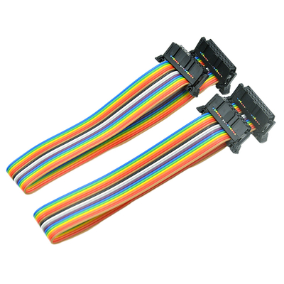 Connecteurs adaptés aux besoins du client de lancement de la mesure de fil d'IDC 16 Pin Flat Ribbon Cable With AWG28# 2.54mm