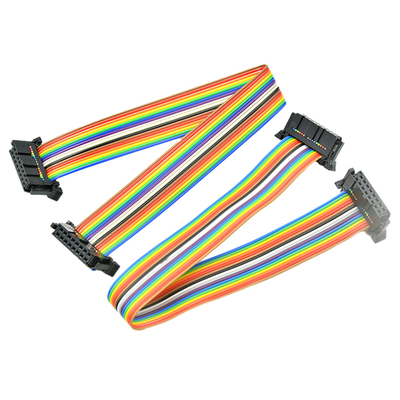 Connecteurs adaptés aux besoins du client de lancement de la mesure de fil d'IDC 16 Pin Flat Ribbon Cable With AWG28# 2.54mm