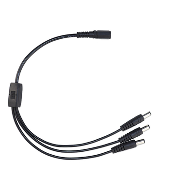 Prise des câbles équipés d'alimentation CC de DC5521 DC5525 5.5×2.5 millimètre pour ouvrir l'adaptateur de puissance