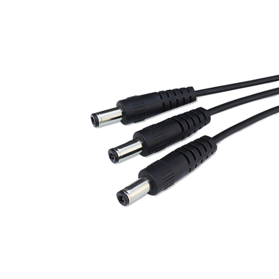 Prise des câbles équipés d'alimentation CC de DC5521 DC5525 5.5×2.5 millimètre pour ouvrir l'adaptateur de puissance