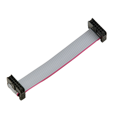 Câbles équipés plats du ruban IDC avec borne 6 Pin Connector de la rangée 2x3 de lancement de 2.00mm la double
