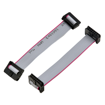 Câbles équipés plats du ruban IDC avec borne 6 Pin Connector de la rangée 2x3 de lancement de 2.00mm la double