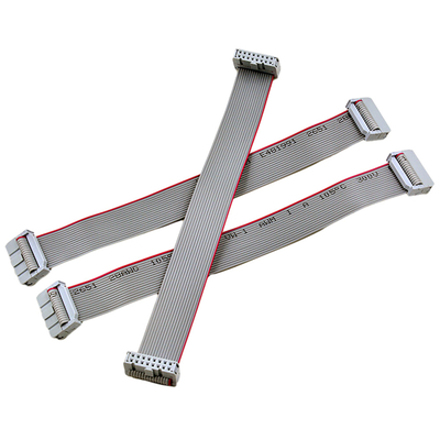 double type plat prise masculine du câble plat de la rangée IDC de 2.54mm UL2651 de 28AWG