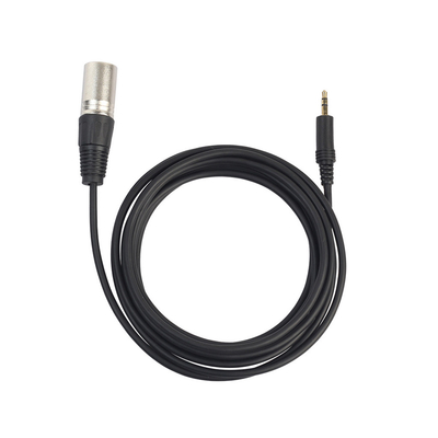 3,5 mâle adapté aux besoins du client de Pin XLR de millimètre Jack Coiled Cable 7 à la femelle 3 Pin Xlr For Video Audio