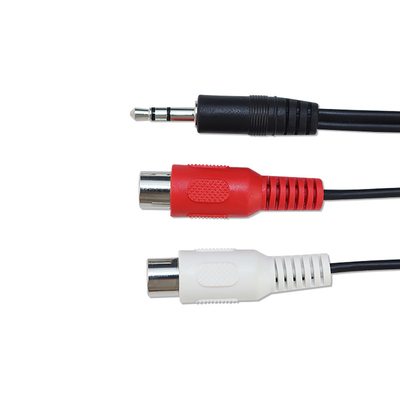 câbles vidéo-audio de 20m 3 RCA à 3 RCA avec le convertisseur audio d'adaptateur de prise masculine