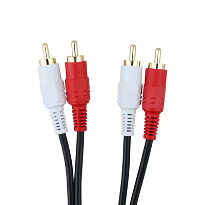 câbles vidéo-audio de 20m 3 RCA à 3 RCA avec le convertisseur audio d'adaptateur de prise masculine