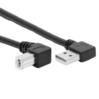 Degré L type double angle gauche à angle droit de Data Cable With 90 d'imprimante d'USB de 1 mètre