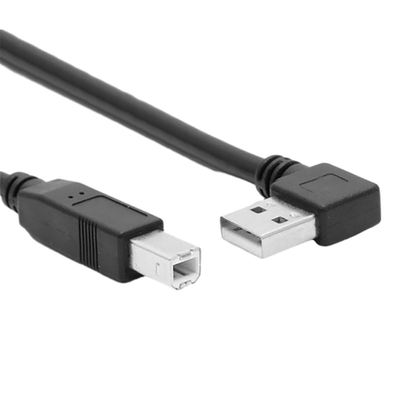 Degré L type double angle gauche à angle droit de Data Cable With 90 d'imprimante d'USB de 1 mètre
