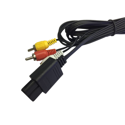 câble visuel audio de 6ft Gamecube, poids du commerce de corde composée pour Nintendo 64 N64