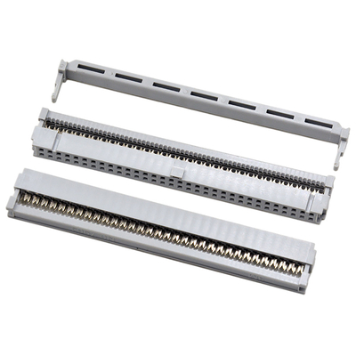 64 contact simple Gray Insulation For Flat Cable de connecteur de la borne 2,54 millimètres IDC