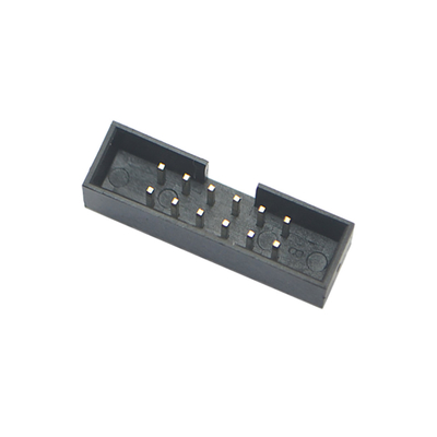 Les connecteurs femelles à angle droit de carte électronique conjuguent en-tête de boîte de lancement de la rangée 1.27mm 2.54mm