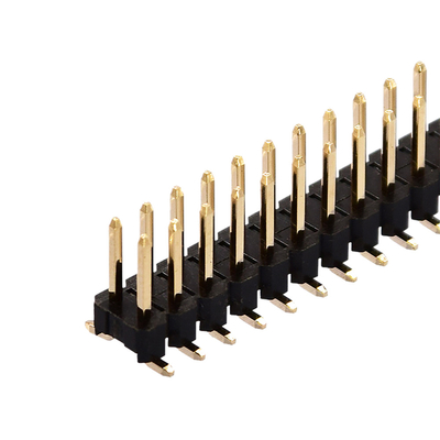 Type à angle droit droit de rangée de SMT Pin Header Connector Single Dual