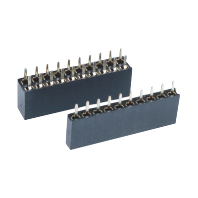 Connecteur féminin de PCB à angle droit 0.5A à 3A à travers le trou 2.54mm 2.0mm Pitch