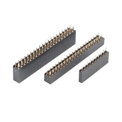 Connecteur féminin de PCB à angle droit 0.5A à 3A à travers le trou 2.54mm 2.0mm Pitch