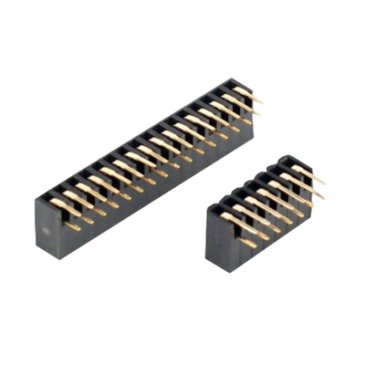 Connecteur féminin de PCB à angle droit 0.5A à 3A à travers le trou 2.54mm 2.0mm Pitch