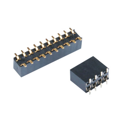 2P-40P connecteur PCB à double rangée simple SMT Tête féminine 2,54 mm